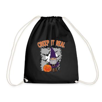 Cute Halloween Ghost Halloween - Drawstring Bag - black - Front