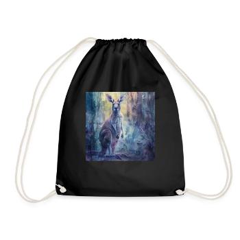 Kangourou - Sac de sport léger - noir - Devant