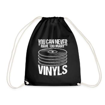 On n’a jamais trop de fête d’amateurs de vinyles - Sac de sport léger - noir - Devant