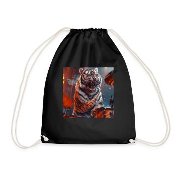 Tigre - Sac de sport léger - noir - Devant