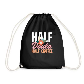 Doula Geschenk Doula Doulas - Turnbeutel - Schwarz - Vorne