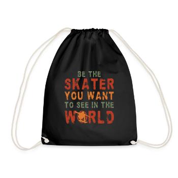Skateboarding Skateboard Design For Skateboarder - Turnbeutel - Schwarz - Vorne