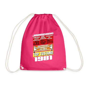 44 ans Millésime 1981 Anniversaire - Sac de sport léger - fuchsia - Devant