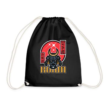 Ronin Samurai - Drawstring Bag - black - Front