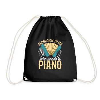 Accordéon - Sac de sport léger - noir - Devant