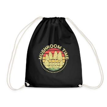 Cueillette de champignons Chasseur de champignons Temps des morilles - Sac de sport léger - noir - Devant