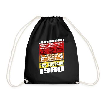 65 ans Millésime Années 1960 - Sac de sport léger - noir - Devant