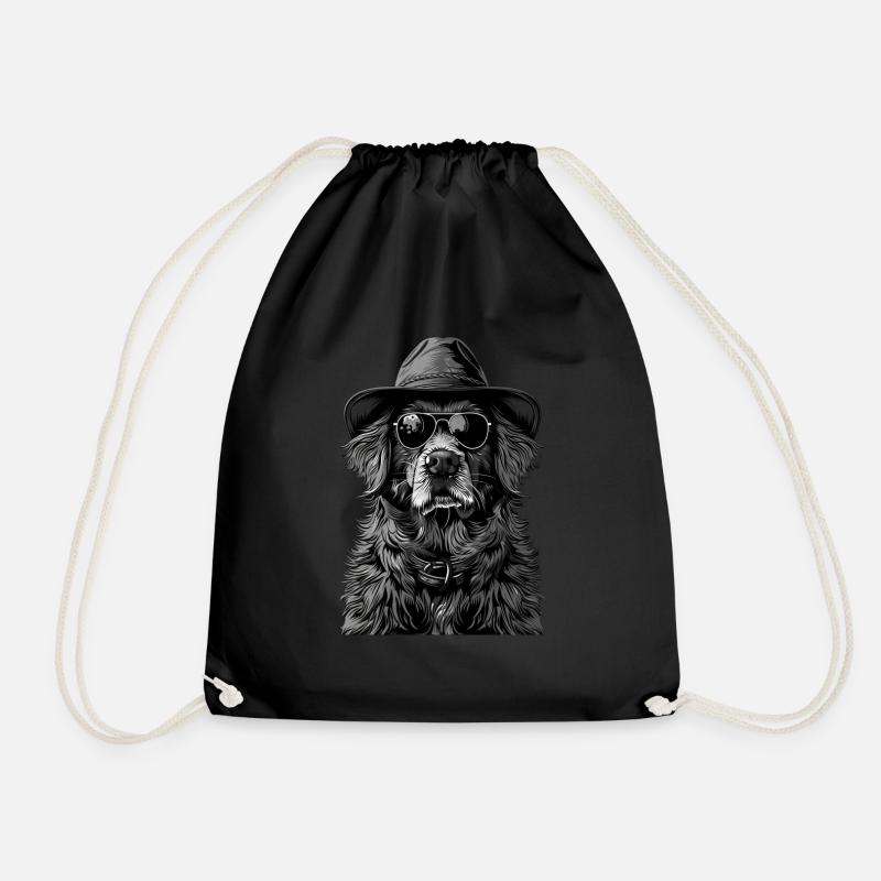 Hund - Turnbeutel - Schwarz