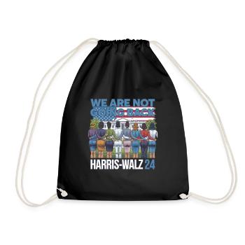 Nous ne reviendrons pas en arrière Harris-Walz 2024 Politique - Sac de sport léger - noir - Devant