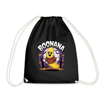 Halloween Boonana Halloween Geist - Turnbeutel - Schwarz - Vorne