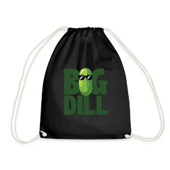 Big Dill - Funny Dill Pickle Lover - Drawstring Bag - black - Front