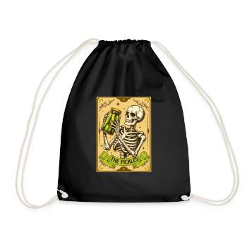 Les cornichons - Tarot amusant pour les amateurs de cornichons à l'aneth - Sac de sport léger - noir - Devant