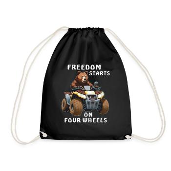 LE QUAD BEAR FREEDOM DÉMARRE SUR QUATRE ROUES - Sac de sport léger - noir - Devant