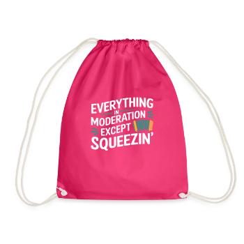 Akkordeon - Turnbeutel - Fuchsia - Vorne