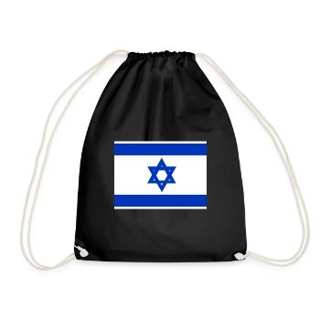 Etudes du drapeau d’Israël - Sac de sport léger - noir - Devant
