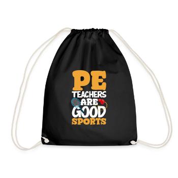 Funny Teacher Teacher Gift - Drawstring Bag - black - Front