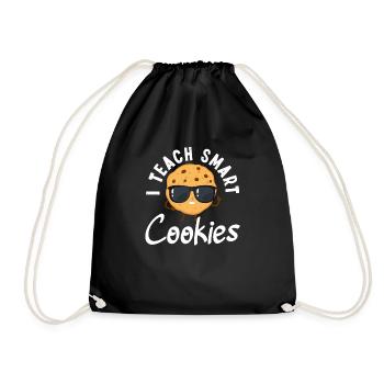 Funny Teacher Teacher Gift - Drawstring Bag - black - Front