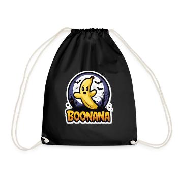 Halloween Boonana Halloween Geist - Turnbeutel - Schwarz - Vorne