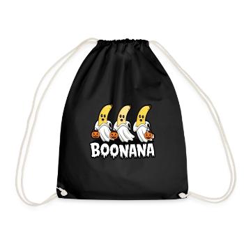 Halloween Boonana Halloween Geist - Turnbeutel - Schwarz - Vorne