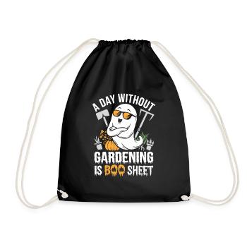 A Day Without Gardening Is Boo Sheet Ghost - Turnbeutel - Schwarz - Vorne