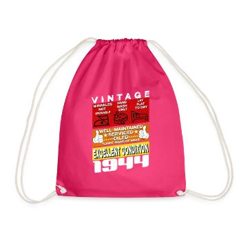 81 ans Millésime 1944 femmes & hommes Anniversaire - Sac de sport léger - fuchsia - Devant