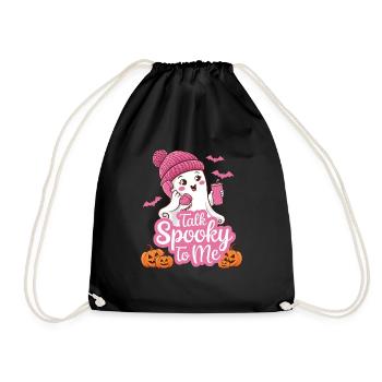 Halloween Ghost Funny Talk Spooky To Me - Turnbeutel - Schwarz - Vorne