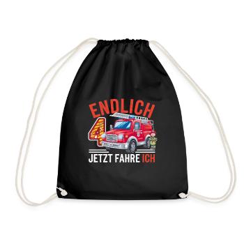 Enfin 4 Maintenant, je conduis un service d'incendie - Sac de sport léger - noir - Devant