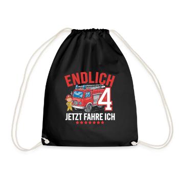 Enfin 4 Maintenant, je conduis un service d'incendie - Sac de sport léger - noir - Devant