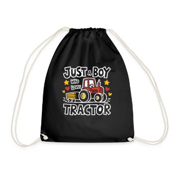 Tracteur Trekker Agriculteur Agriculteur Ferme Tracteur Champ - Sac de sport léger - noir - Devant