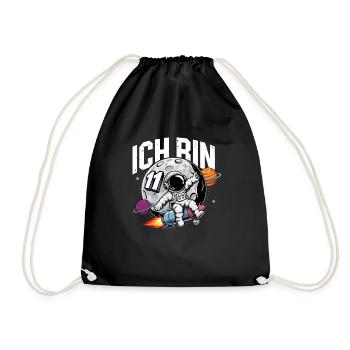 11th Birthday Boys Astronaut Birthday - Drawstring Bag - black - Front