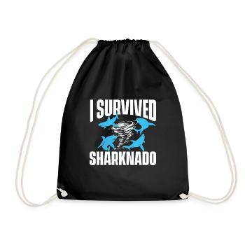 J’ai survécu à Sharknado - Shark Lover - Sac de sport léger - noir - Devant