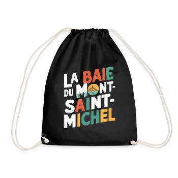 La Baie du Mont-Saint-Michel - Sac de sport léger - noir - Devant