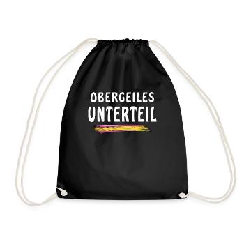 TOP BOTTOM - Drawstring Bag - black - Front