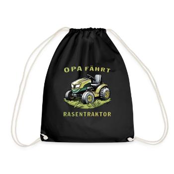 TONDEUSE À GAZON GRANDPA DRIVES TRACTEUR DE PELOUSE - Sac de sport léger - noir - Devant