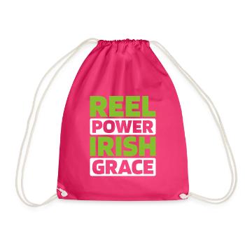 Irish Dance Irischer Tanz - Turnbeutel - Fuchsia - Vorne