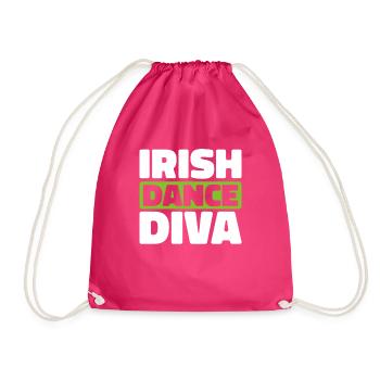 Irish Dance Irischer Tanz - Turnbeutel - Fuchsia - Vorne
