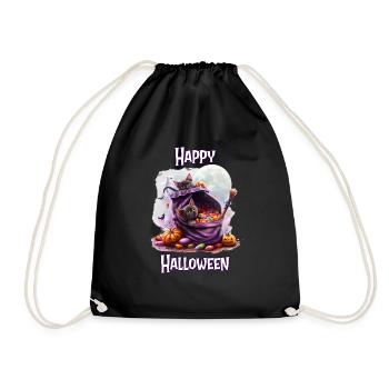 Halloween – Joyeux Halloween Chats noirs mignons - Sac de sport léger - noir - Devant
