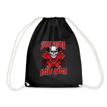 Dartboard - Look for opponents, no victims - Drawstring Bag - black - Front