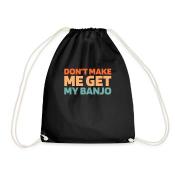 Banjo - Drawstring Bag - black - Front