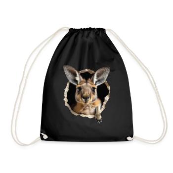 Kangourou - Sac de sport léger - noir - Devant