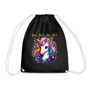 Three... Two... ONE... HORN - Drawstring Bag - black - Front