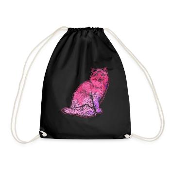 Ragdoll cat Ragdoll cat Colorful - Drawstring Bag - black - Front