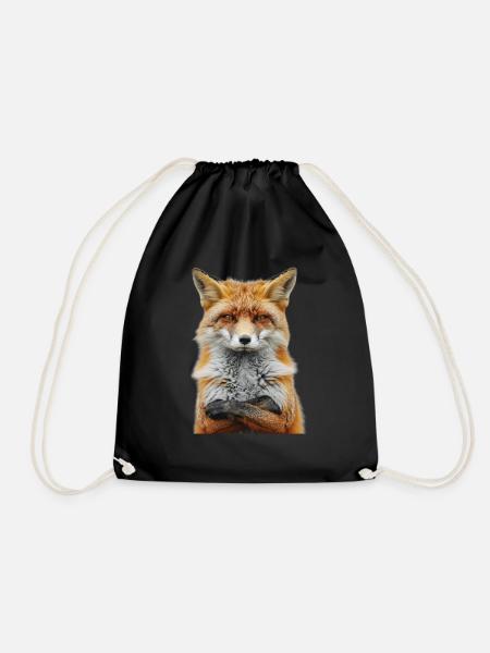 Fuchs - Turnbeutel - Schwarz