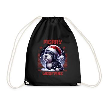 Père Noël Chien Noël Hommes et femmes - Sac de sport léger - noir - Devant