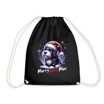 Père Noël Chien Noël Hommes et femmes - Sac de sport léger - noir - Devant