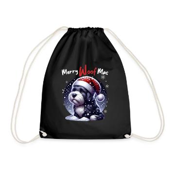 Père Noël Chien Noël Hommes et femmes - Sac de sport léger - noir - Devant