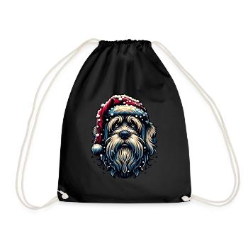 Père Noël Chien Noël Hommes et femmes - Sac de sport léger - noir - Devant