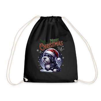 Père Noël Chien Noël Hommes et femmes - Sac de sport léger - noir - Devant