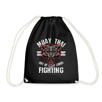 Muay Thai MMA Thaïlande Arts Martiaux Art Huit Membres - Sac de sport léger - noir - Devant