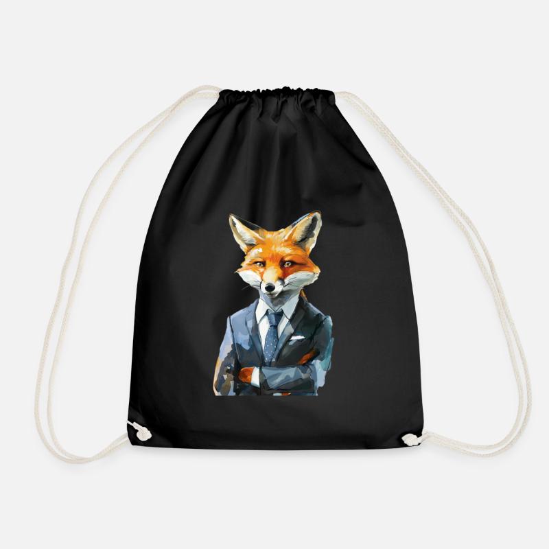 Fuchs - Turnbeutel - Schwarz